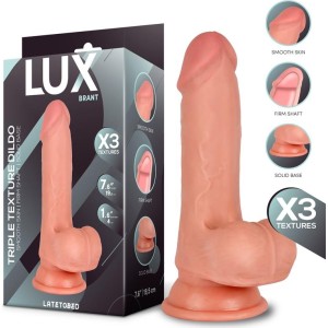 LUX Brant Triple Density Dildo with Balls 7.6