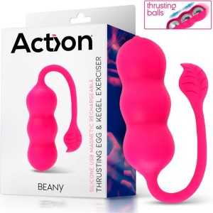 Action Beany Vibrating Egg and Kegel Exerciser USB Silicone