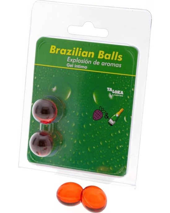Brazilian Balls Set 2 Brazilian Balls Explosion Strawberry and Champnage Aroma