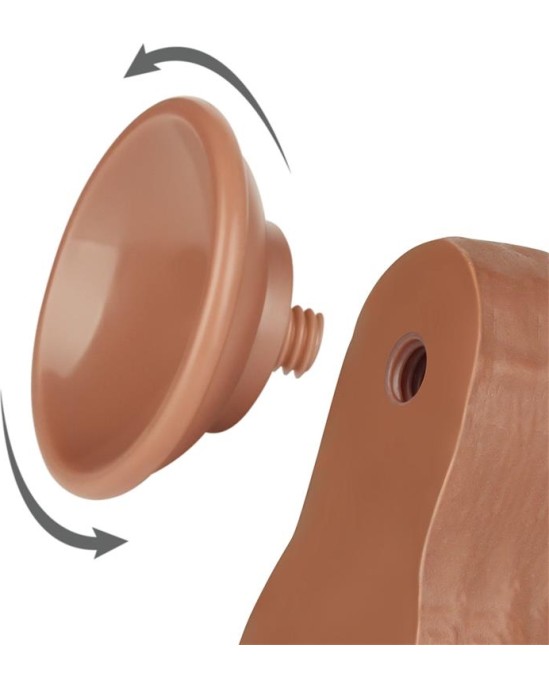 Lovetoy Dildo Sliding Skin 8.5 Brown