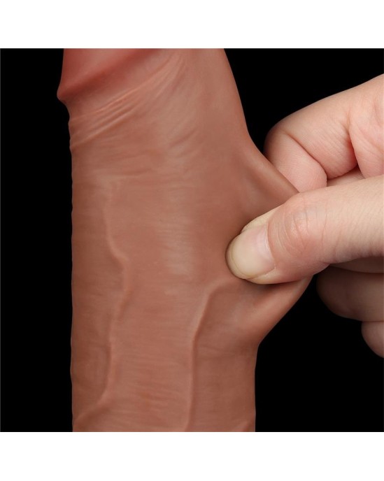 Lovetoy Dildo Sliding Skin 8.5 Brown