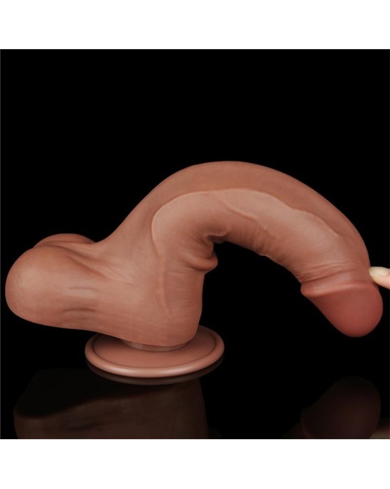 Lovetoy Dildo Sliding Skin 8.5 Brown