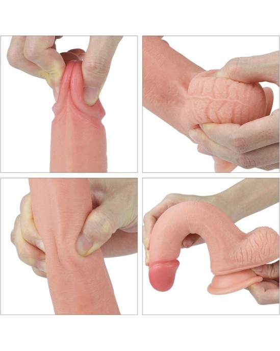 Lovetoy Dildo Nature 8 Liquid Silicone Flesh