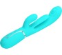 Prettylove Shania Tripple Rabbit Vibrator Turquoise