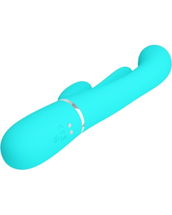 Prettylove Shania Tripple Rabbit Vibrator Turquoise