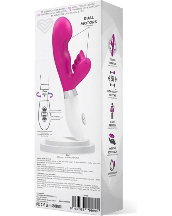 Latetobed Sliper Rabbit Vibe Silicone Pink