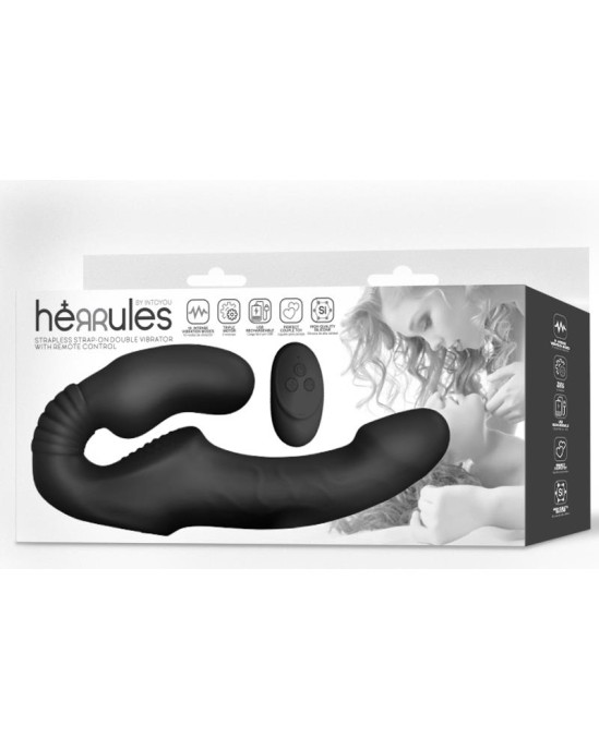 Intoyou Strapless Strapon Double Vibrator with Remote Control