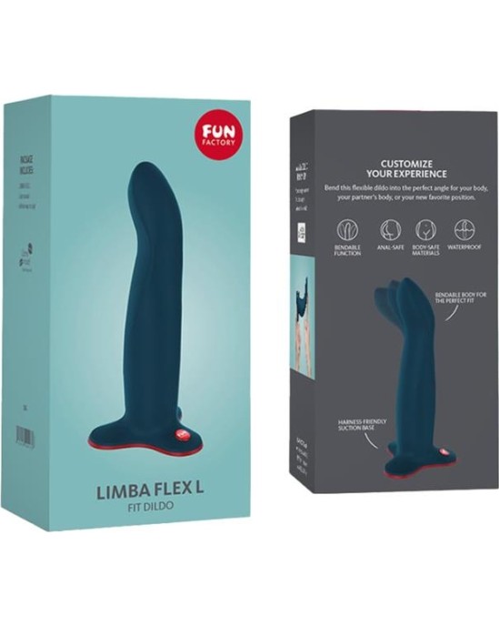 Fun Factory Limba Flex Dildo Size L Velvet Blue