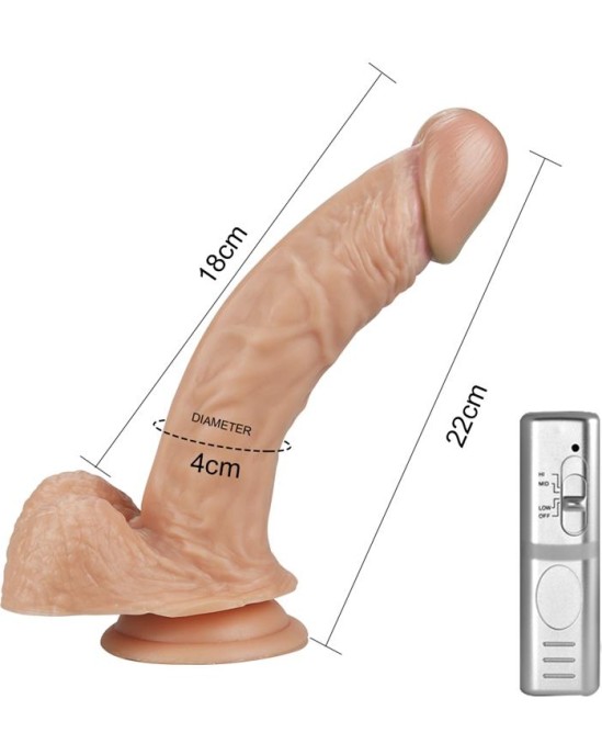 Lovetoy Dildo Real Extreme with Vibration 8.5 Flesh