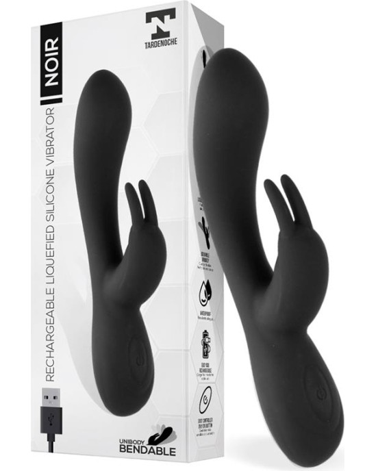 Tardenoche Noir Vibe Injected Liquid Silicone 2 Motors USB