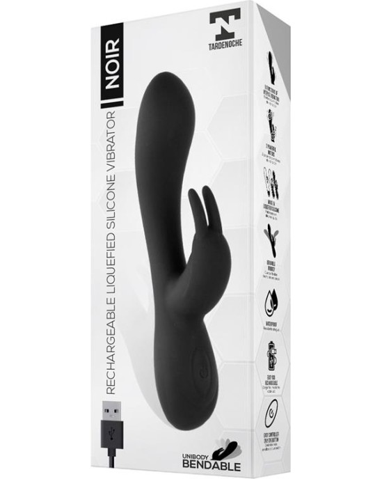 Tardenoche Noir Vibe Injected Liquid Silicone 2 Motors USB