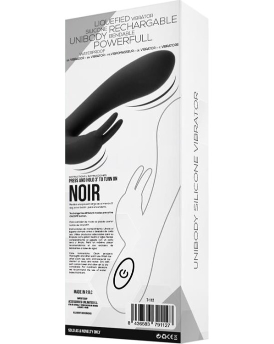 Tardenoche Noir Vibe Injected Liquid Silicone 2 Motors USB