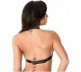 Bondage Play Leather Open Bra Adjustable
