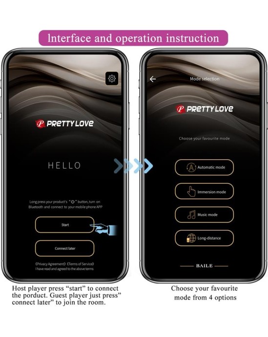 Prettylove Hector Vibe with Electroshock and App Pink