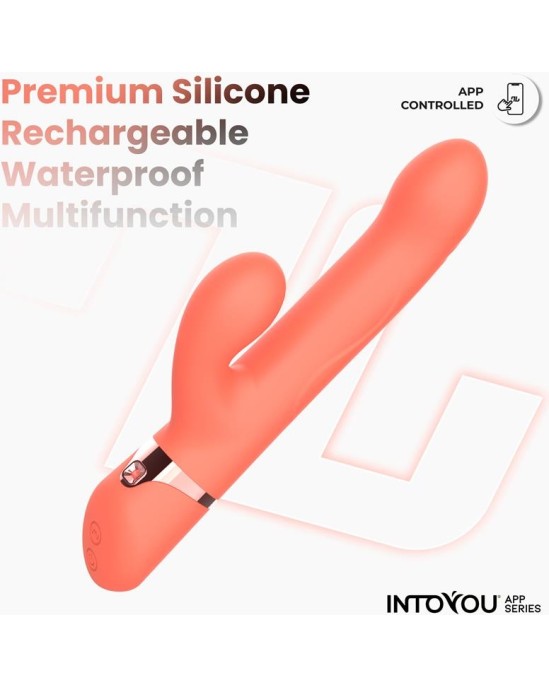 Intoyou App Series Mindy Vibe with Up and Down Beads Ring, Finger and Pulsation with APP