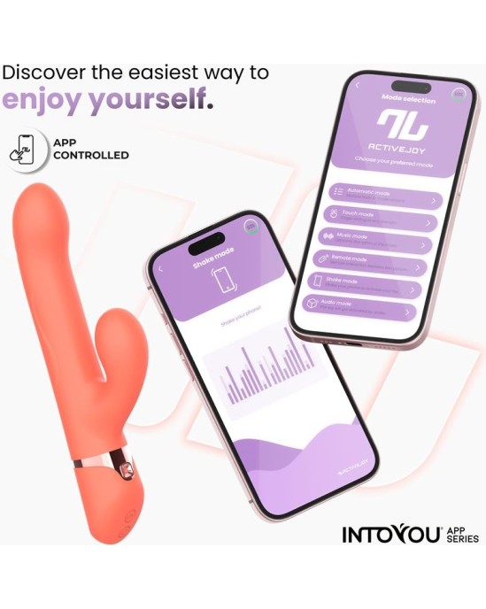 Intoyou App Series Mindy Vibe with Up and Down Beads Ring, Finger and Pulsation with APP