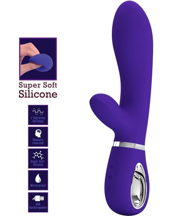 Prettylove Thomas Vibrator G-Spot Purple