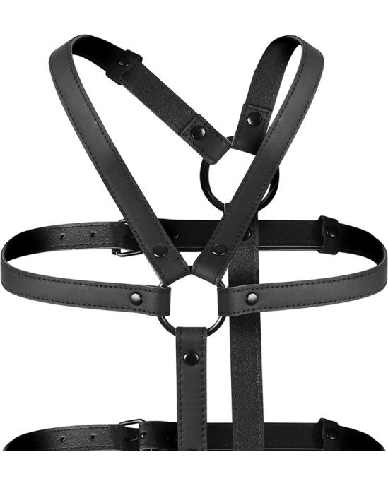 Fetish Submissive Bondage ADJUSTABLE HARNESS TORSO AND ARMS