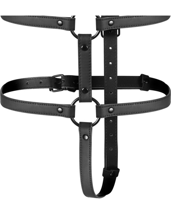 Fetish Submissive Bondage ADJUSTABLE HARNESS TORSO AND ARMS