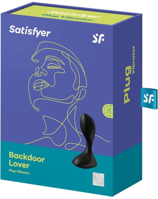 Satisfyer Plugs SATISFYER - BACKDOOR LOVER VIBRATING PLUG BLACK