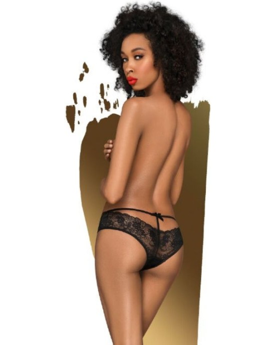 Penthouse Thong PENTHOUSE - ADORE ME PANTIES BLACK S/M