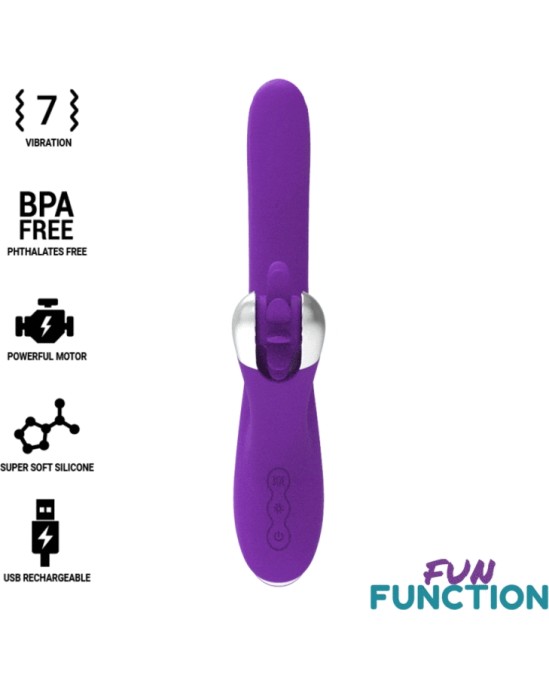 Fun Function Vibrators ar klitora stimulātoru