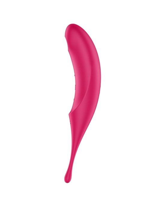 Satisfyer Air Pulse СТИМУЛЯТОР ВОЗДУШНЫХ ИМПУЛЬСОВ И ВИБРАТОР SATISFYER TWIRLING PRO — КРАСНЫЙ