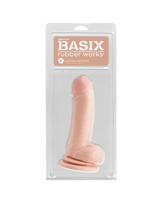 Basix РЕЗИНОВЫЕ РАБОТЫ ПРИСОСКА 18 СМ Dildo FLESH