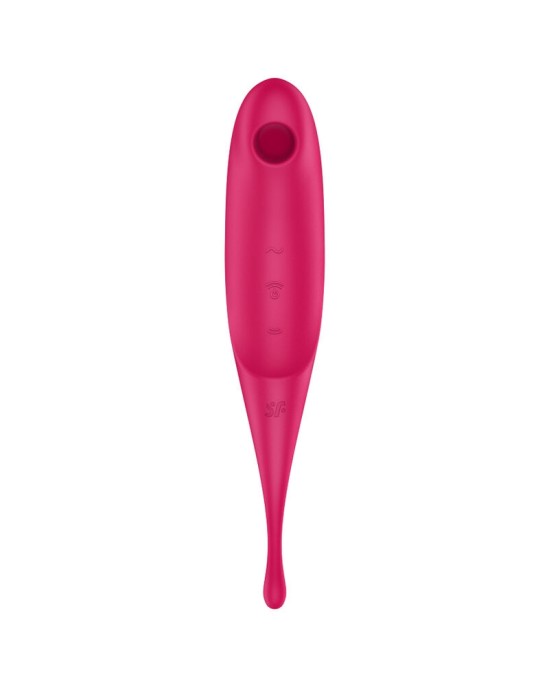 Satisfyer Air Pulse СТИМУЛЯТОР ВОЗДУШНЫХ ИМПУЛЬСОВ И ВИБРАТОР SATISFYER TWIRLING PRO — КРАСНЫЙ