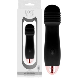 Dolce Vita UZLĀDĒJAMS VIBRATORS melns 7 Ātrumi