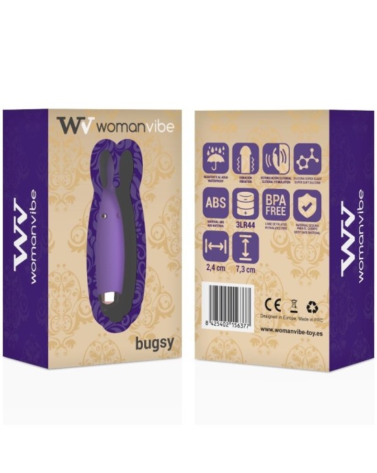 Womanvibe BUGSY SILICONE RABBIT STIMULATOR