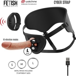 Fetish Submissive Strap-on biksītes ar vibratoru un tālvadības pulti