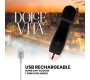 Dolce Vita RECHARGEABLE VIBRATOR THREE BLACK 7 SPEED