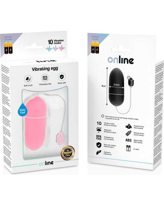 Online PINK WATERPROOF VIBRATING EGG