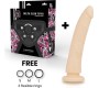 Deltaclub DELTA CLUB - TOYS HARNESS + Dildo FLESH SILICONE 17 X 3 CM