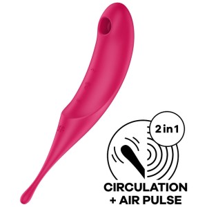 Satisfyer Gaisa plūsmas vibrators — sarkans