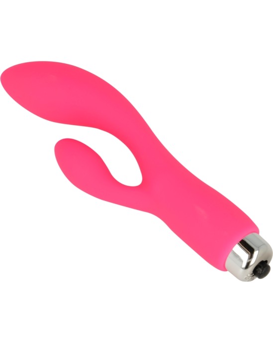 Ohmama Vibrators ar klitora stimulātoru 12,5 CM rozā