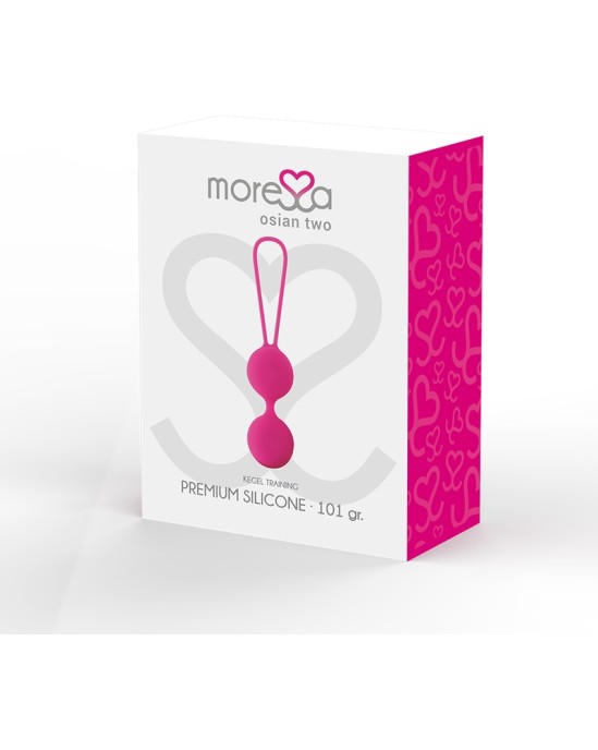 Moressa Silikona vaginālās bumbiņas rozā