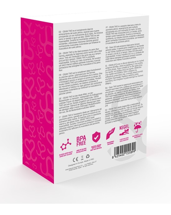 Moressa Silikona vaginālās bumbiņas rozā