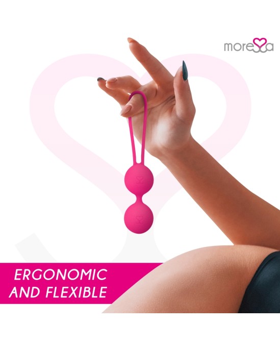 Moressa Silikona vaginālās bumbiņas rozā