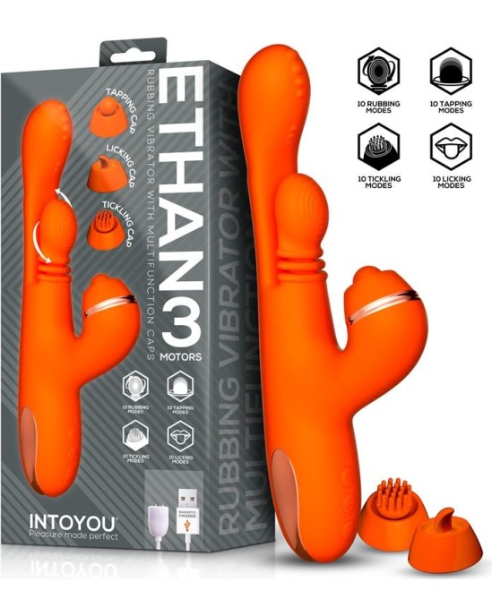 Intoyou Ethan Vibrator 360? G-spot Massage with Multifunction Caps