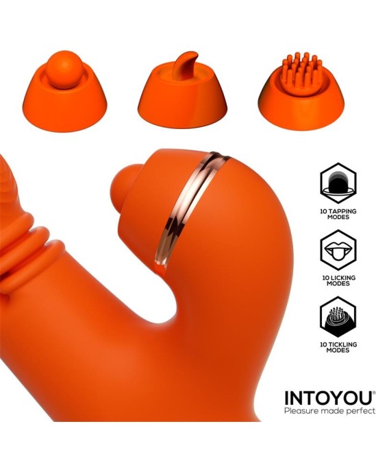 Intoyou Ethan Vibrator 360? G-spot Massage with Multifunction Caps