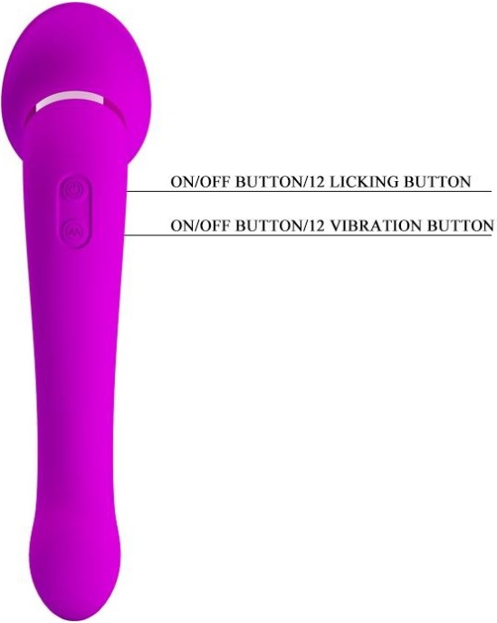 Prettylove Faust Licking Vibrator USB
