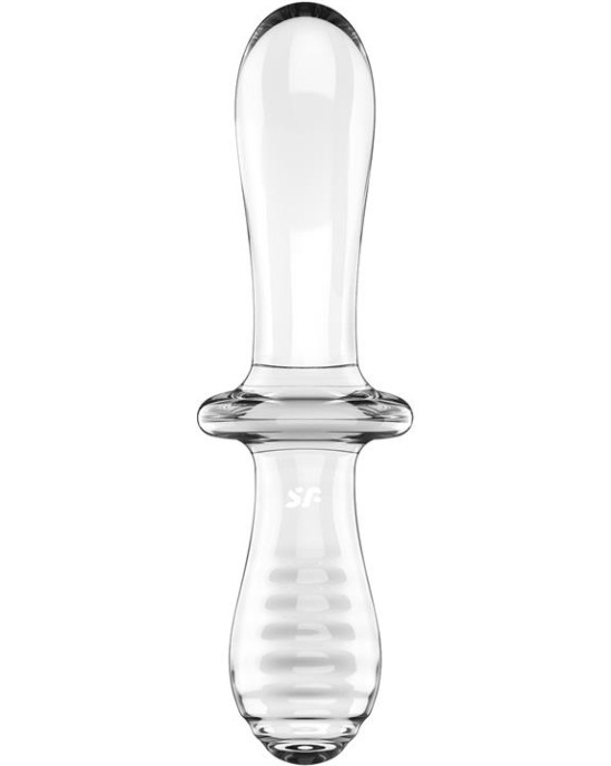 Satisfyer Stimulator Double Crystal Hot and Cold Clear