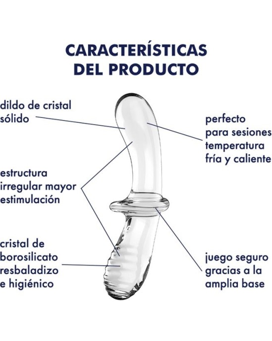 Satisfyer Stimulator Double Crystal Hot and Cold Clear