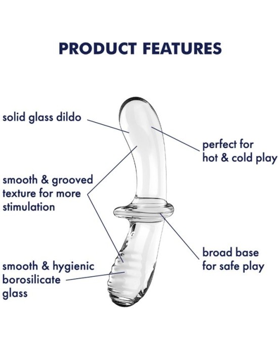 Satisfyer Stimulator Double Crystal Hot and Cold Clear
