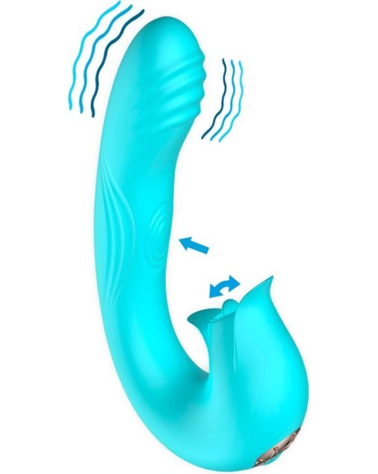 Intoyou Hydra Vibe with Pulsation and Clitoris Stimulating Tongue 3 Motors USB