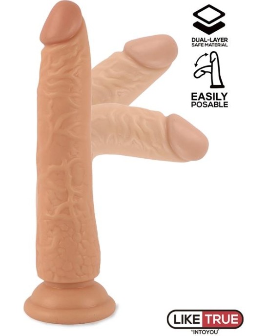 Liketrue Tucker Realistic Articulable-Posable Dildo 8.2 Flesh