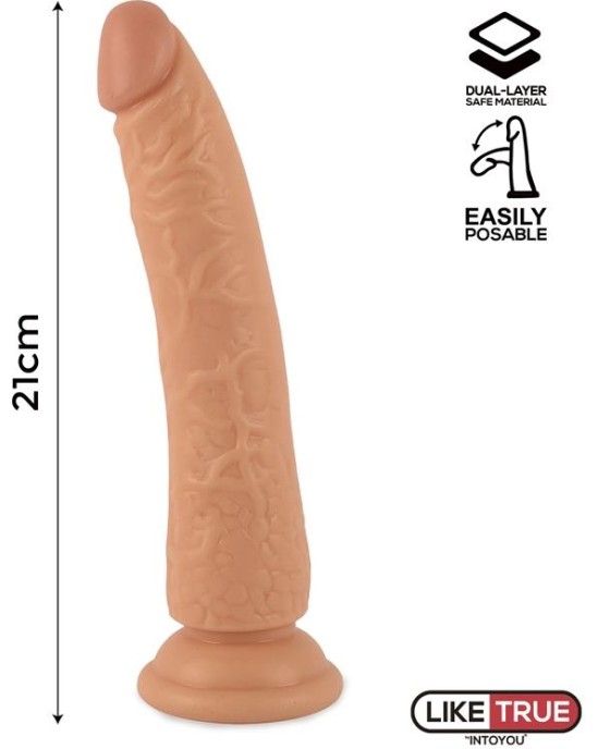 Liketrue Tucker Realistic Articulable-Posable Dildo 8.2 Flesh