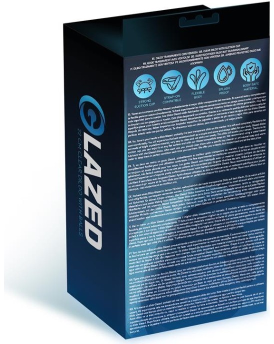 Glazed Curved Dildo Crystal Material 16 cm